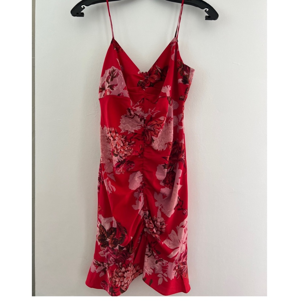 Red short dress
